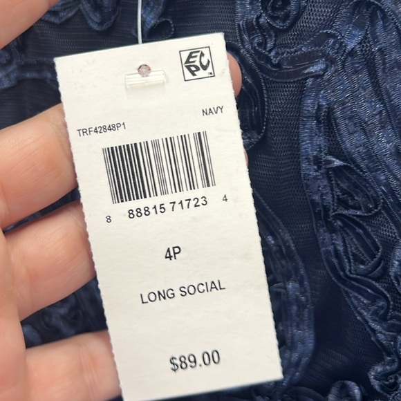 Connected Apparel Womens Textured Ruched Semi-Formal Dress - Picture 9 of 12